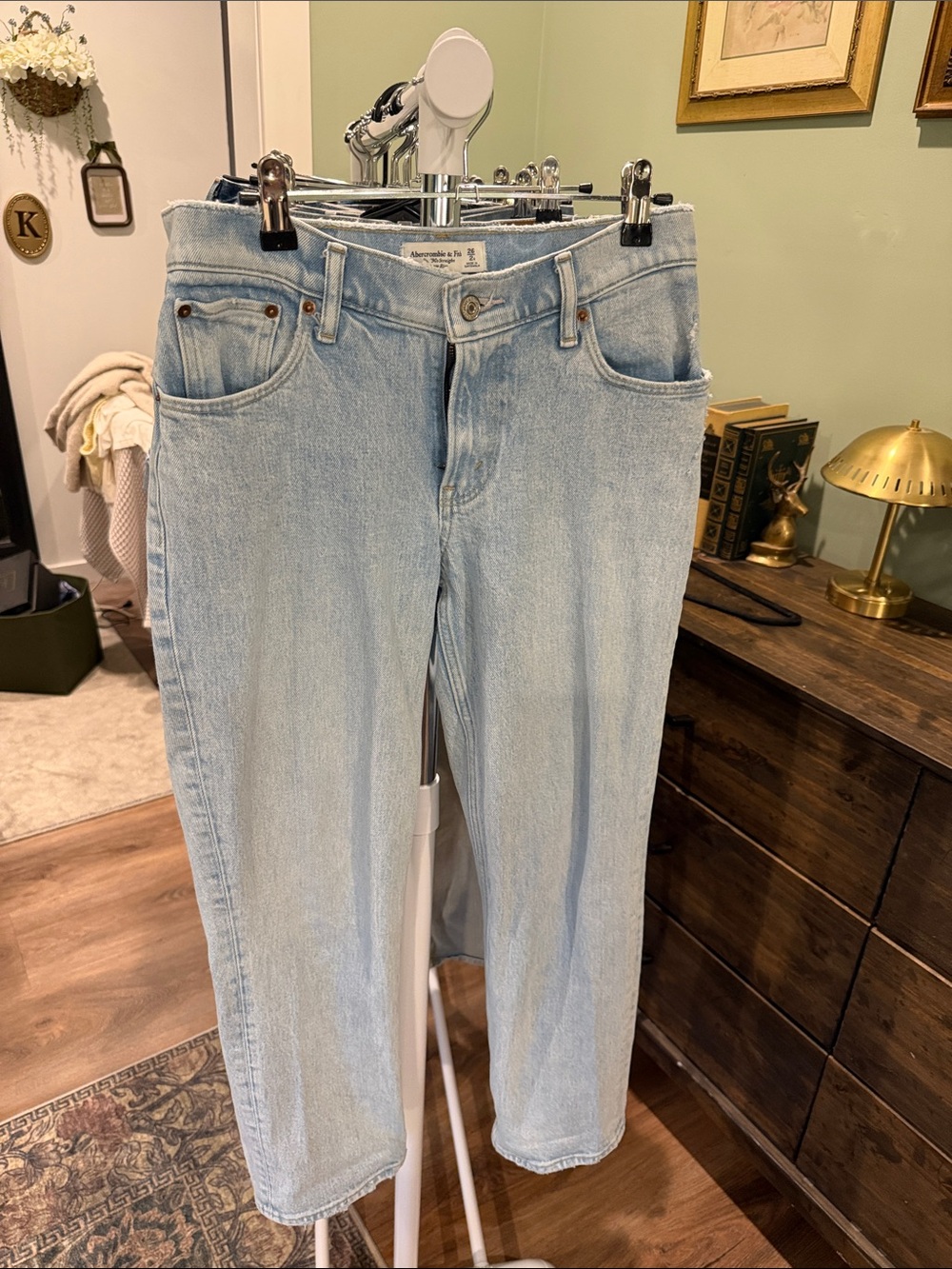Abercrombie & Fitch Light Wash Straight Leg Jeans